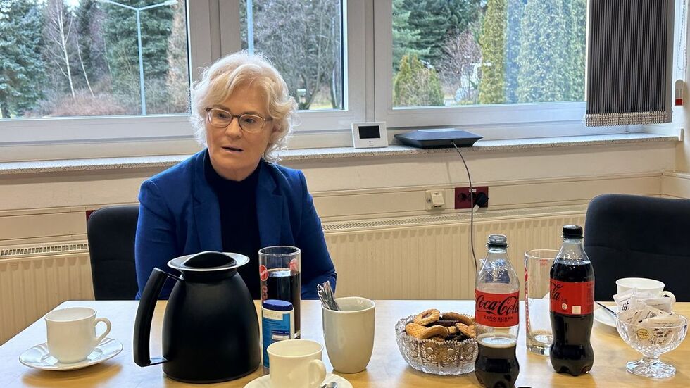 Verteidigungsministerin Lambrecht in der Marienberger Kaserne.