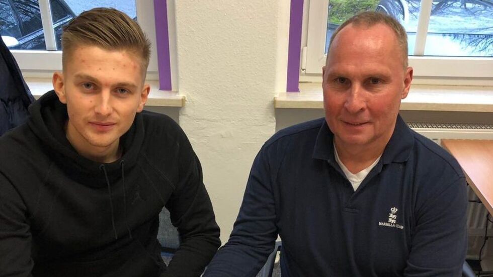 "Willkommen im Schacht Ole Käuper" twitterte Aue-Präsident Helge Leoanhardt am Sonntag. Foto © Twitter@hl_helge. 