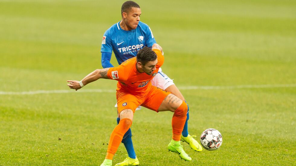 Das Tor von Pascal Testroet reichte nicht, um in Bochum etwas mitzunehmen.