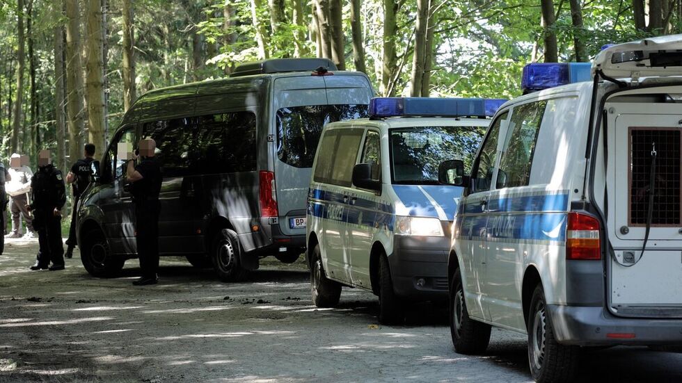 Die Bundespolizei war mit einem Großaufgebot vor Ort.