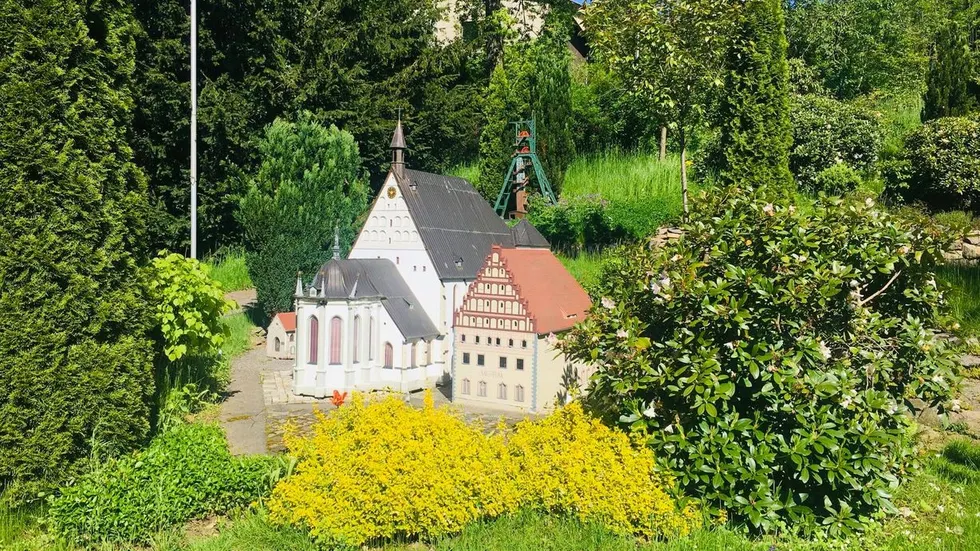 Im Klein-Erzgebirge in Oederan. Im Klein-Erzgebirge in Oederan.