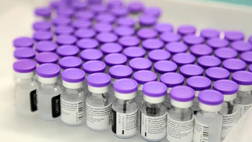 Impfdosen von Biontech.